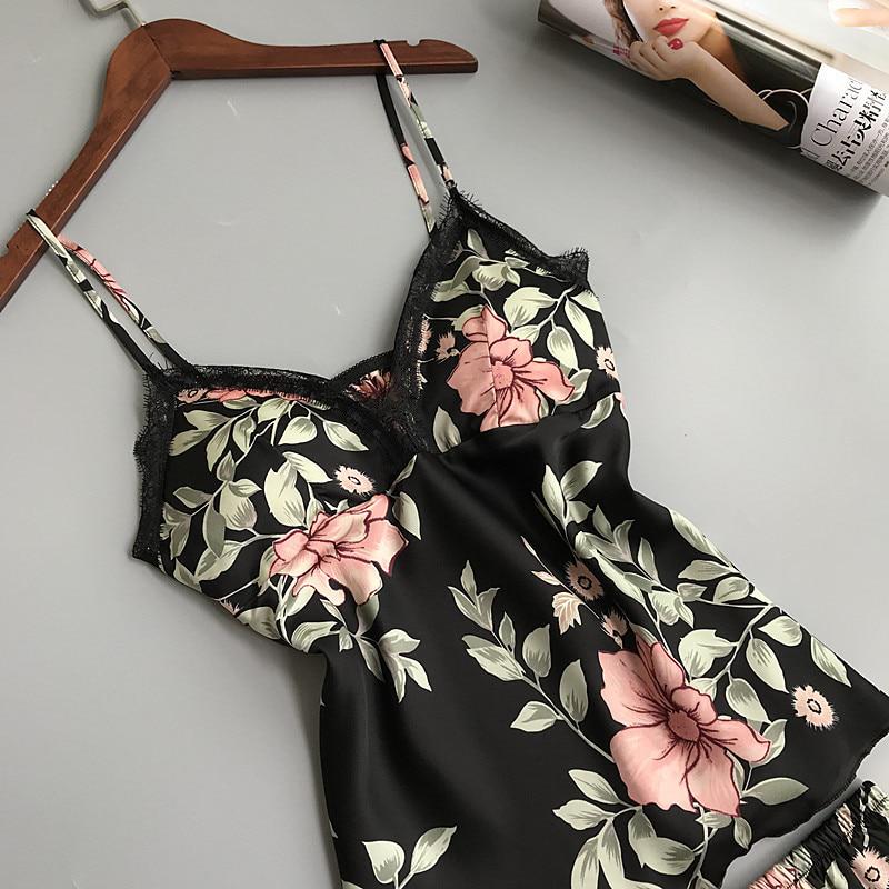 Flourish 2 pcs Bridal Floral print Padded Short Nighties Wedding nightwear 7021