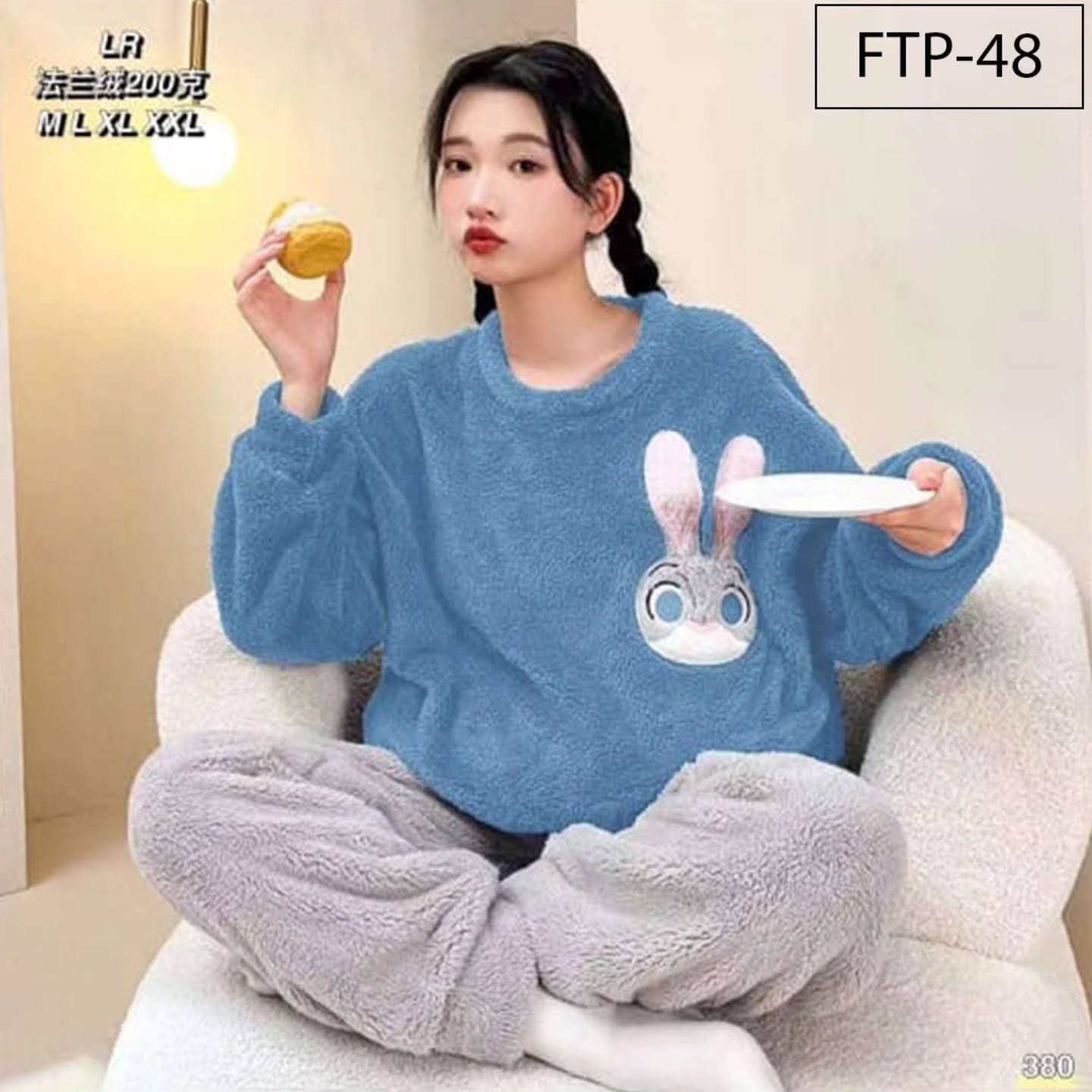 Flourish Cozy Fleece Loungewear Set β Ultra Soft Winter Night Suit