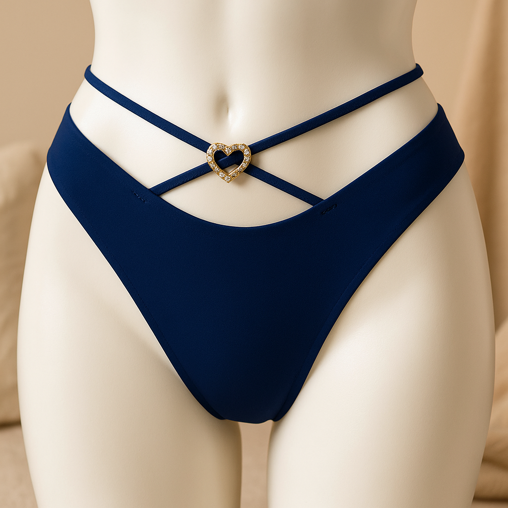 Flourish Pack Of 3 Crisscross G-String Heart Buckle Panty 2412
