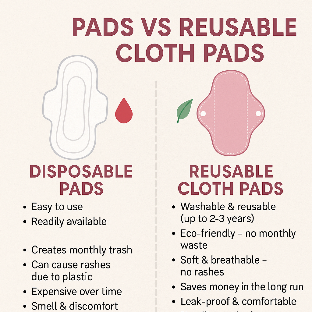 Flourish New Waterproof Women Cloth Sanitary Napkin Menstrual Pad Reusable, Period Pads, Sanitary Pads