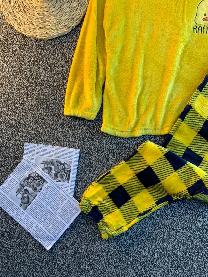 Flourish Cozy Fleece Loungewear Set β Ultra Soft Winter Night Suit