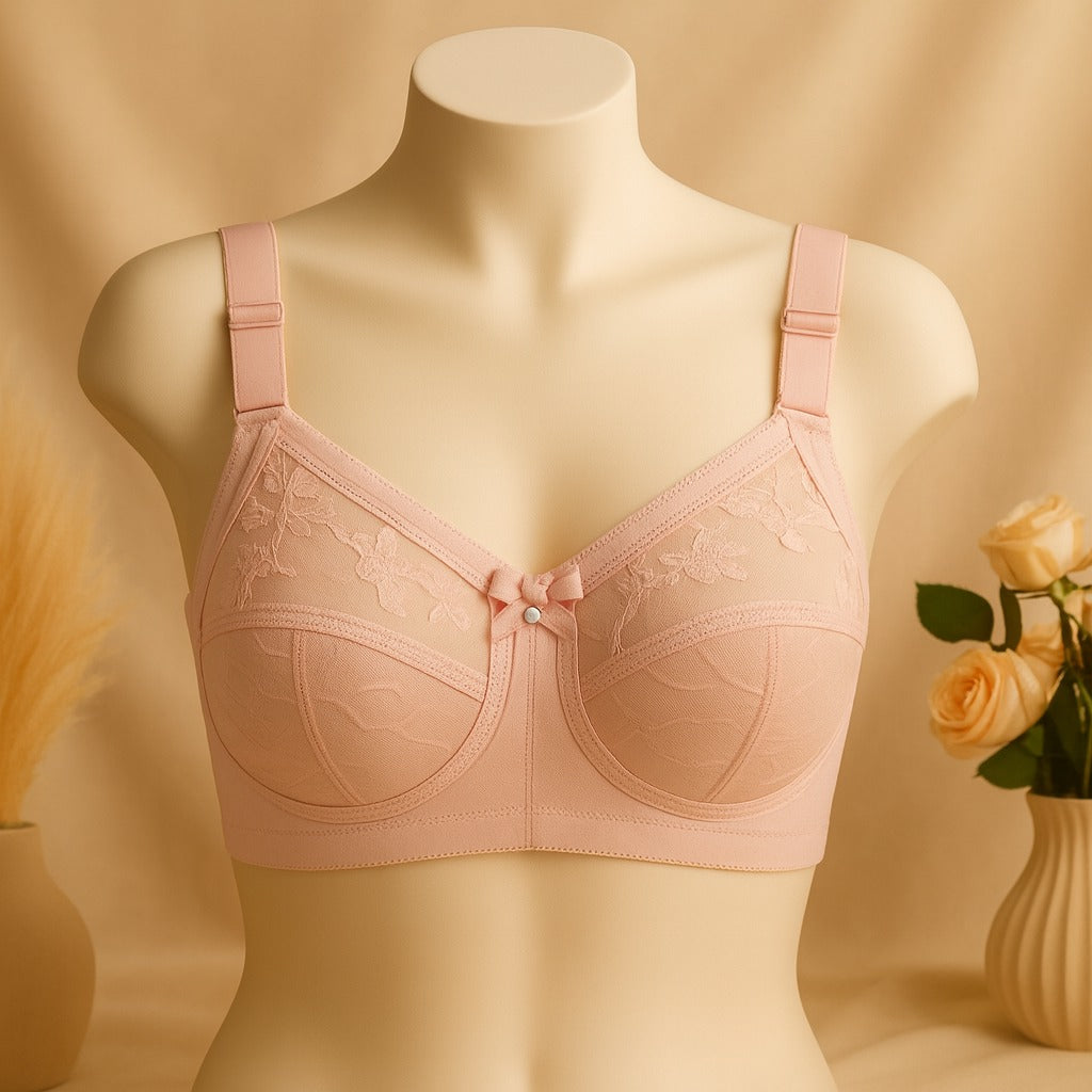 Flourish Disclosure Non-Padded Non-Wired Full Coverage Bra Plus Size