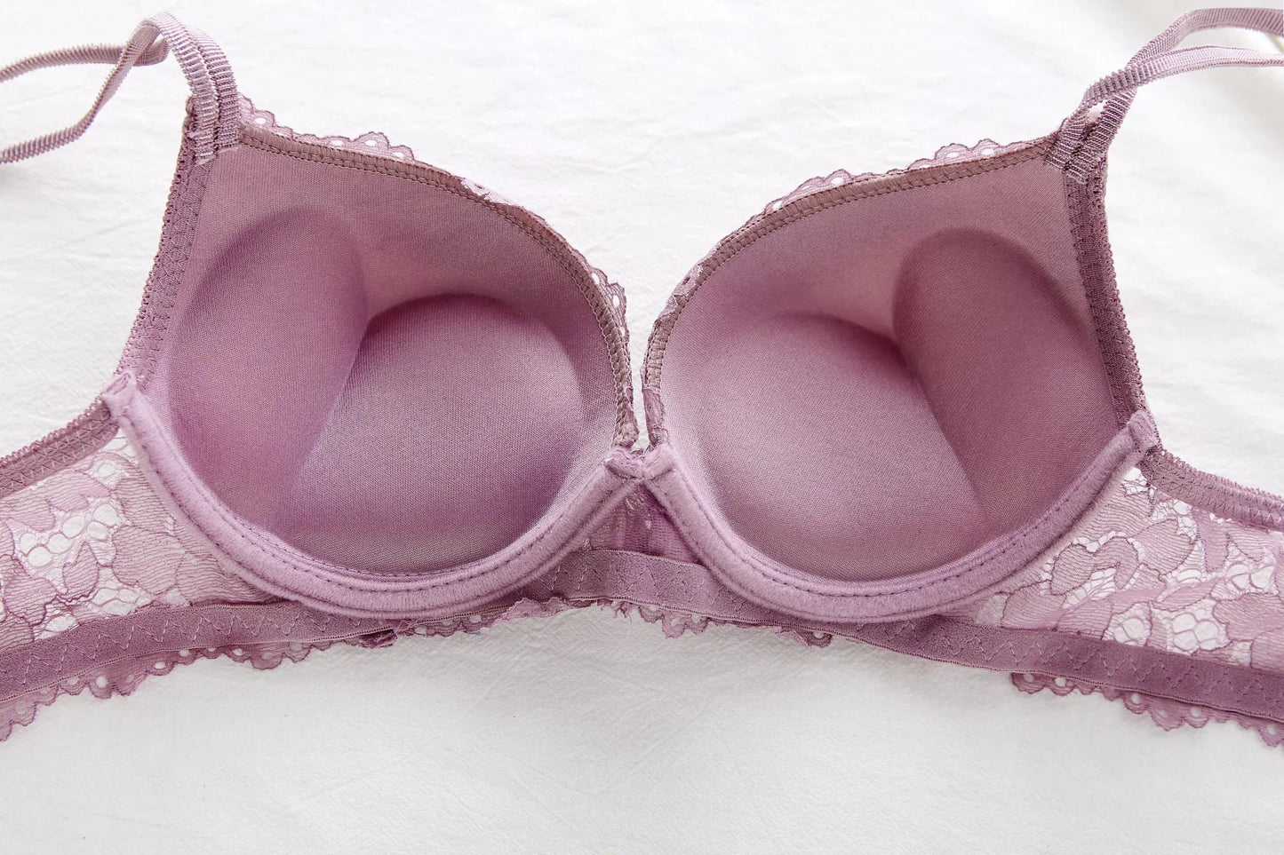 Flourish Elegant Lace Bra & Panty Set – Push Up & Double Padded Comfort with Floral Detailing (8855)