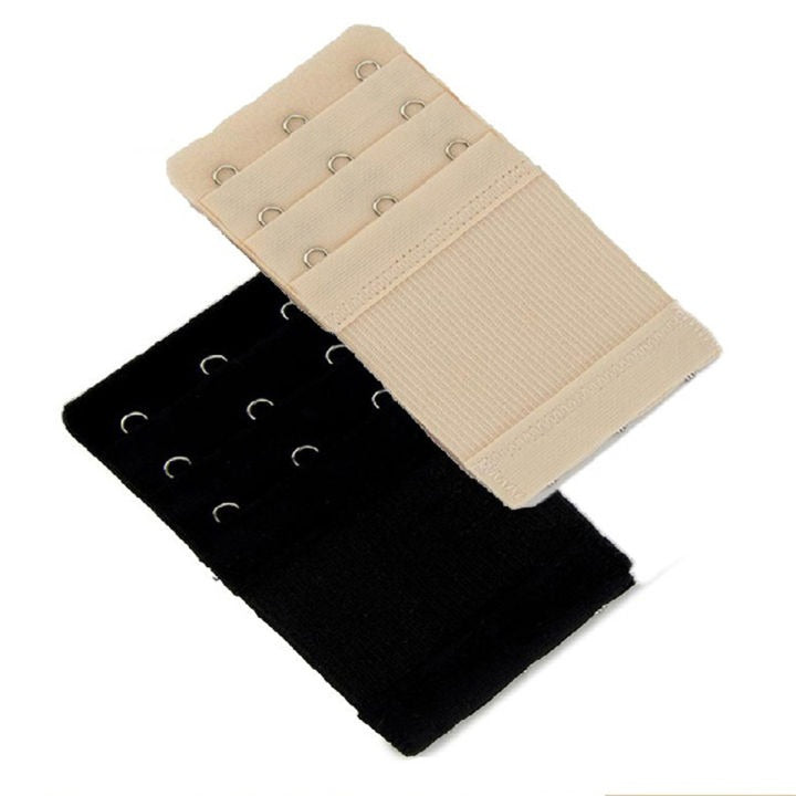 Pack Of 3 Elastic Bra Extender – 3 Rows 3 Hooks Increases Band Size Comfortably