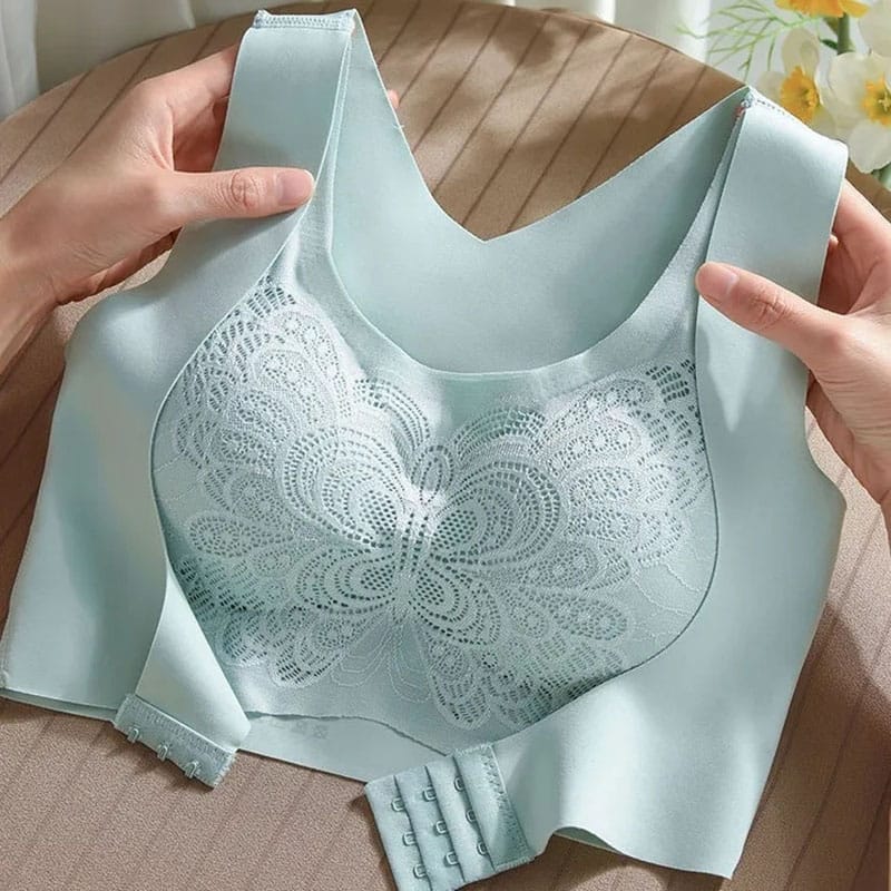 Flourish 3D High Quality Too Soft & Comfortable Push Up Removable Padded full Back Support Sports Bra butterfly wings