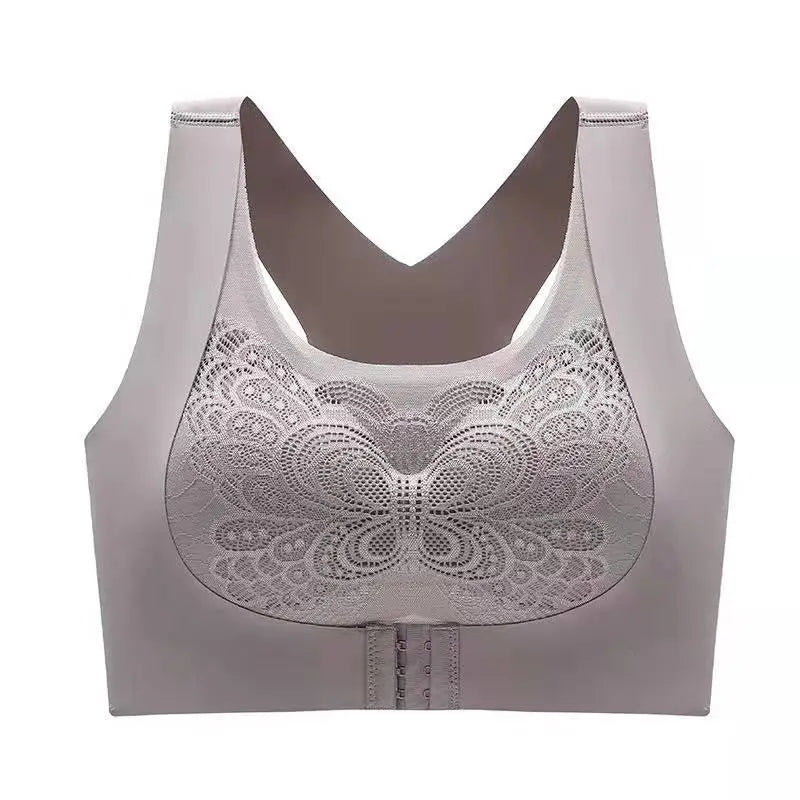 Flourish 3D High Quality Too Soft & Comfortable Push Up Removable Padded full Back Support Sports Bra butterfly wings