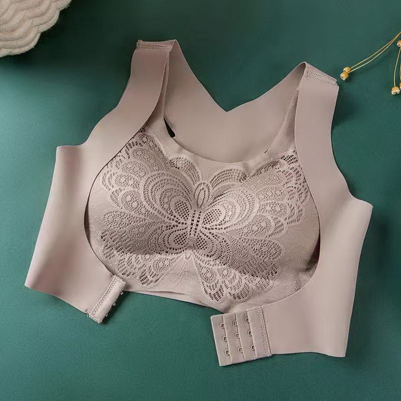 Flourish 3D High Quality Too Soft & Comfortable Push Up Removable Padded full Back Support Sports Bra butterfly wings
