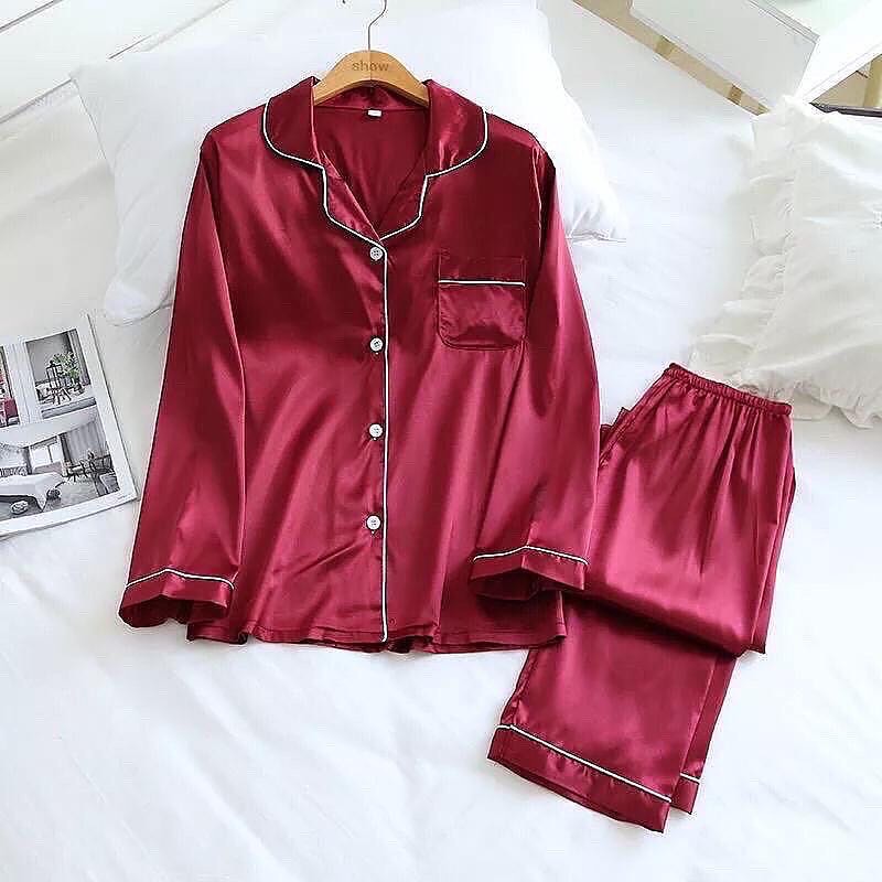 Flourish Silk Pajamas Sets wedding lingeries Short Sleeve