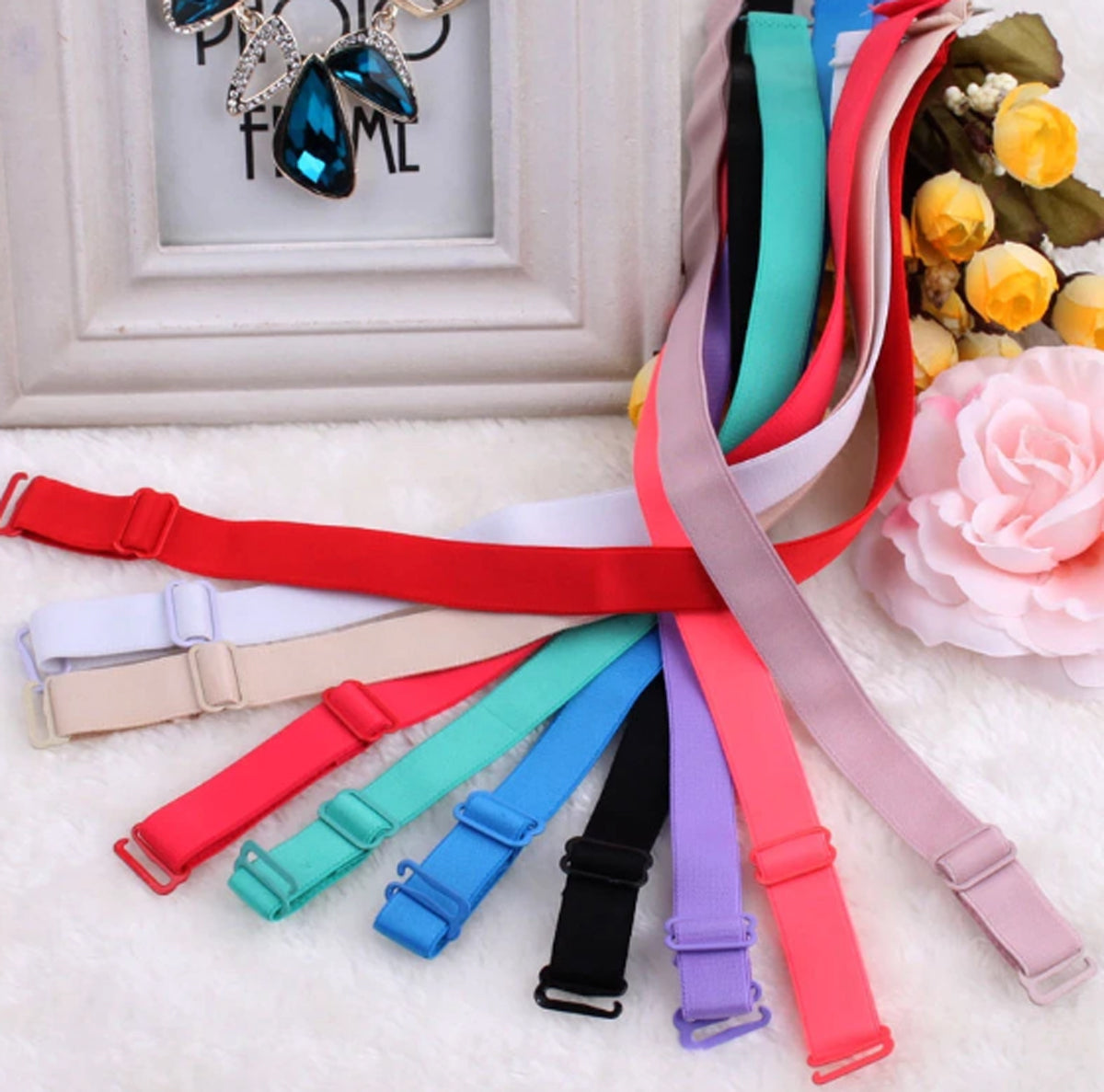 1 Pairs Cotton Adjustable Bra Straps