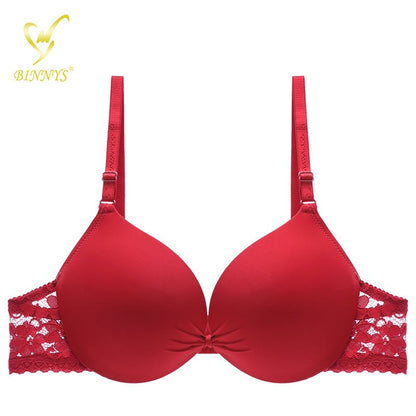 Flourish New Silk High Quality Front Bow Style Double Padded Adjustable Straps Padded Bra 3037