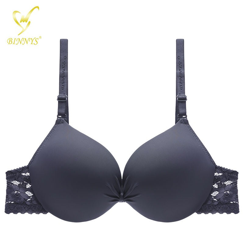 Flourish New Silk High Quality Front Bow Style Double Padded Adjustable Straps Padded Bra 3037