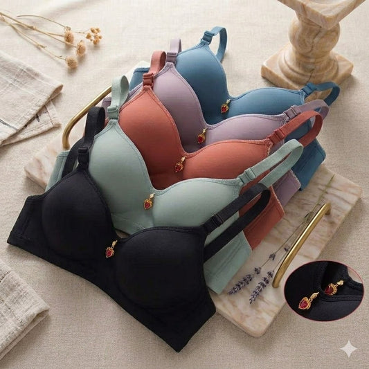 Pack Of 3 Premium Seamless Everyday Light Padded Bra – Wireless & Breathable Support  6601
