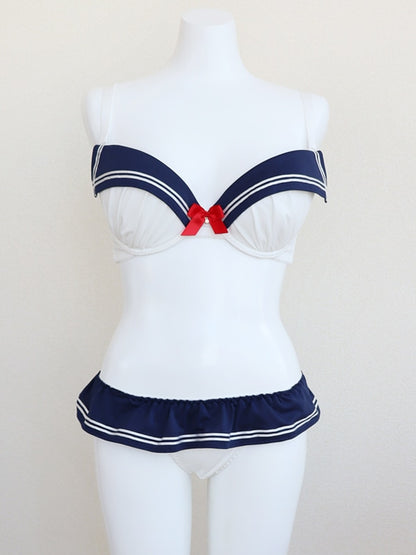 High Quality Sailor Moon Style Cute Bra and Pantie Set Bralette Lingerie 2004