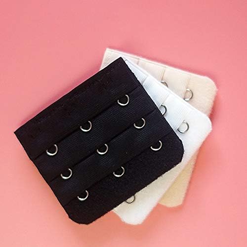 Pack Of 3 Elastic Bra Extender – 3 Rows 3 Hooks Increases Band Size Comfortably