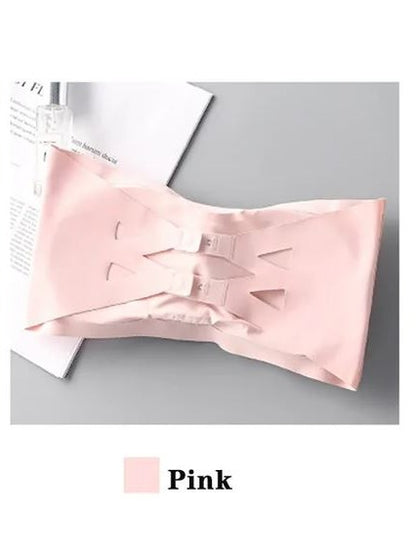 1 Pc Breathable Ice Silk Padded Tube Top Strapless Bra – Adjustable, Wrapped & Summer-Friendly Bra for Women – 660