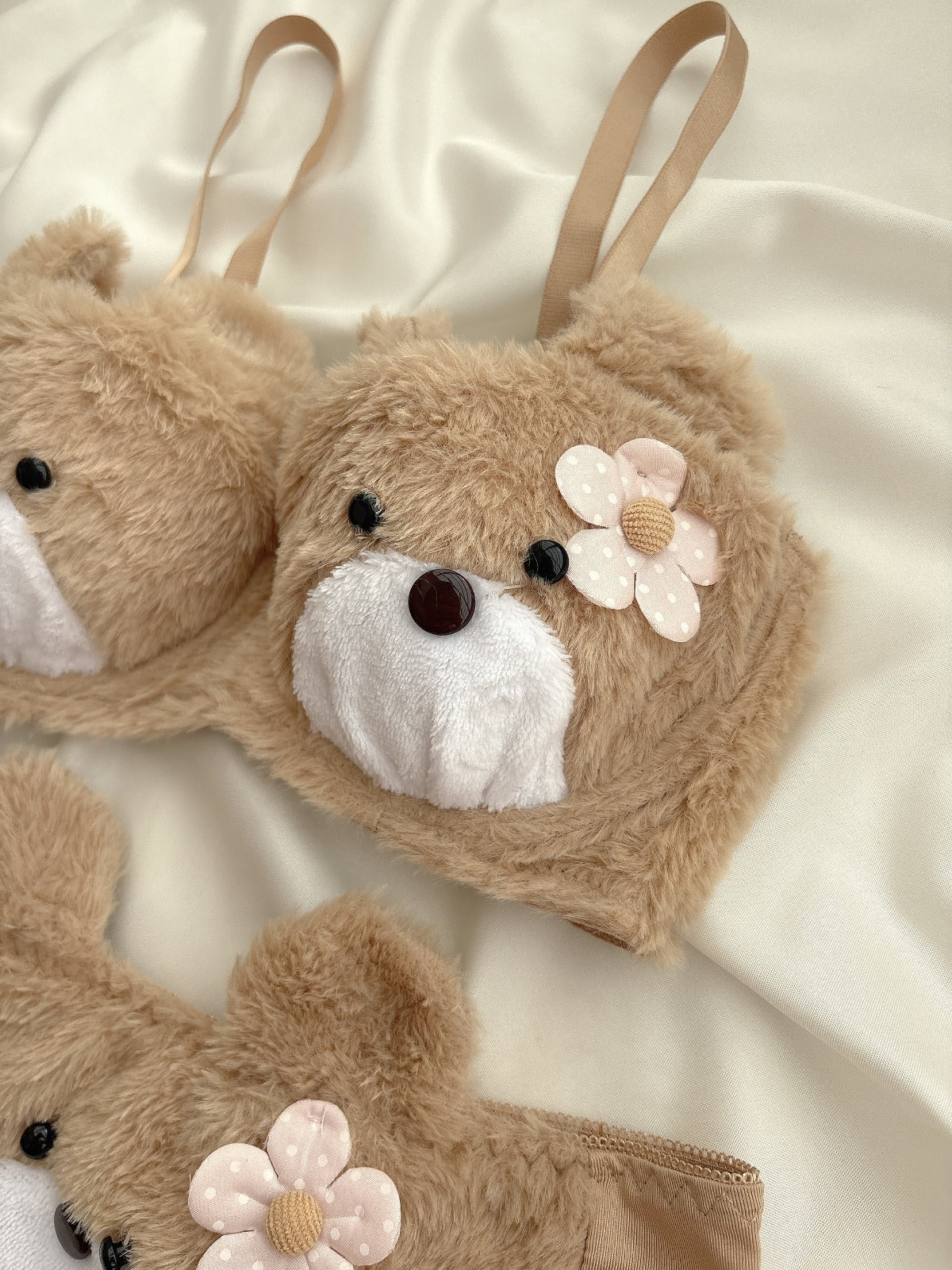 New High Quality Sexy Cute Kitty Anime Soft Plush Design Bra & Panty Set E07