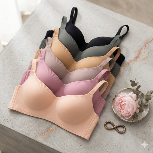 Flourish Pack Of 2 Premium Light Padded Smooth Fit Non-Wired Seamless Bra 2218