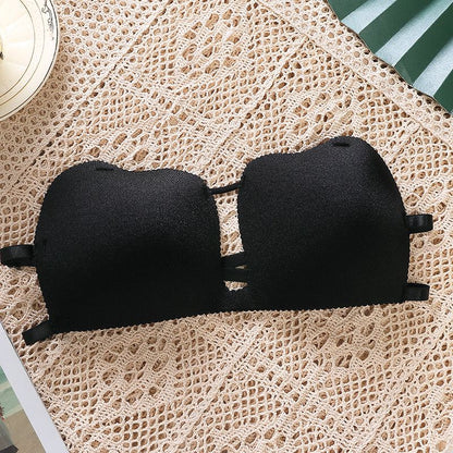 1 Pc Light Padded Cute Strapless With Free Invisible Straps Strapless bra 3D20024  (suitable for small cup size)