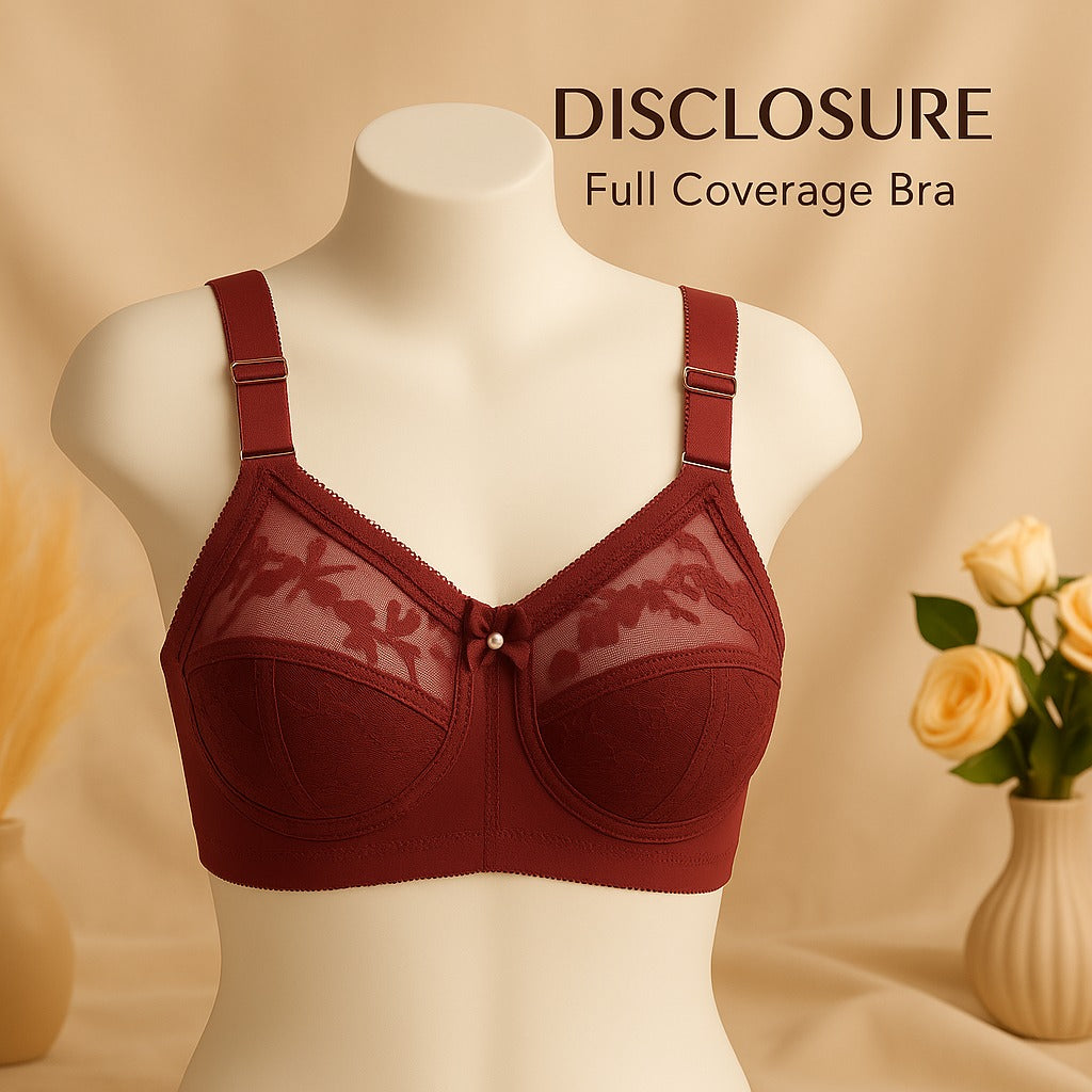 Flourish Disclosure  Non-Padded Non-Wired Full Coverage Bra Plus Size