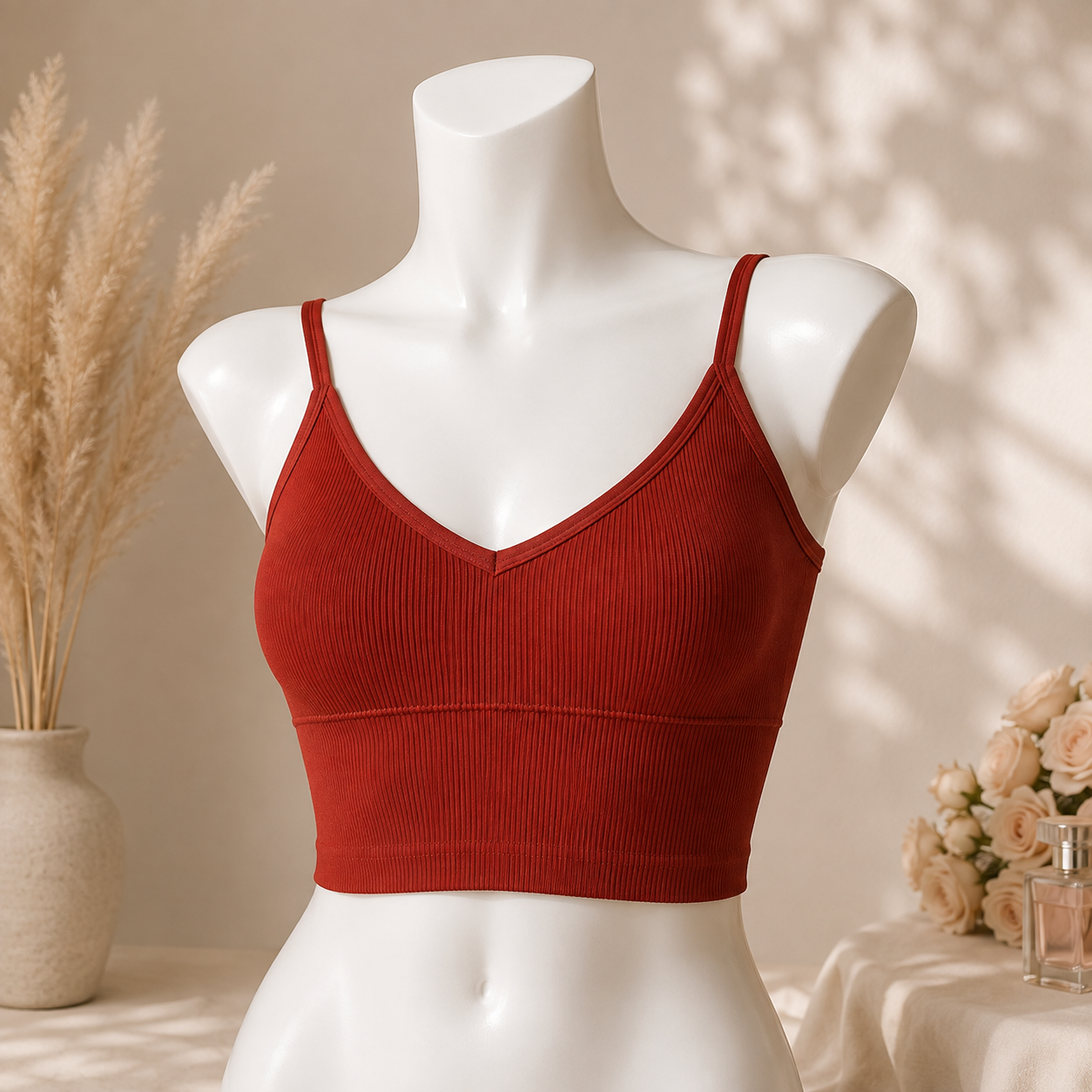 New Ribbed Seamless Crop Top – Comfortable Everyday Wear