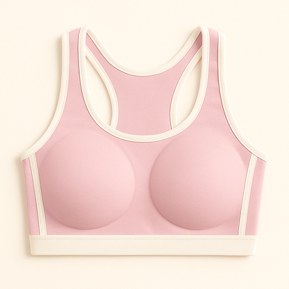 Flourish Pack Of 3 light Padded Cotton Sports Bra For Girls 004