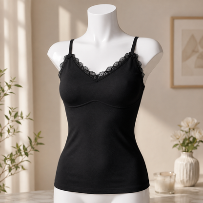 Elegant Black Lace Camisole -23