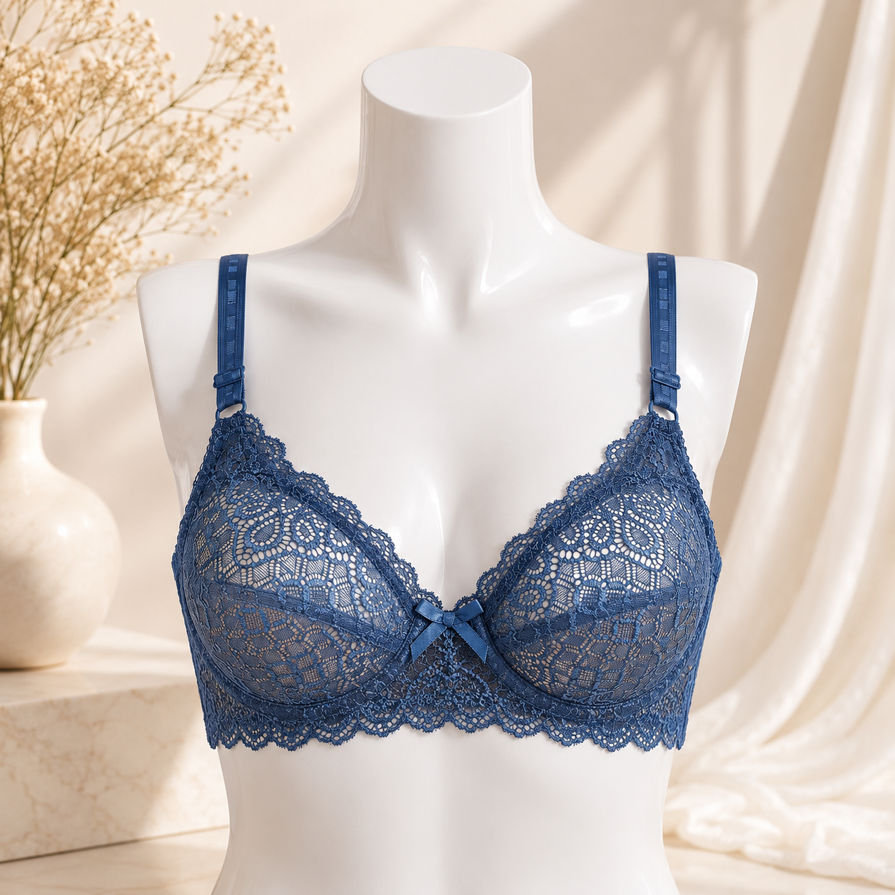 New Lace Bra – Elegant Floral Design | Non-Padded -S3
