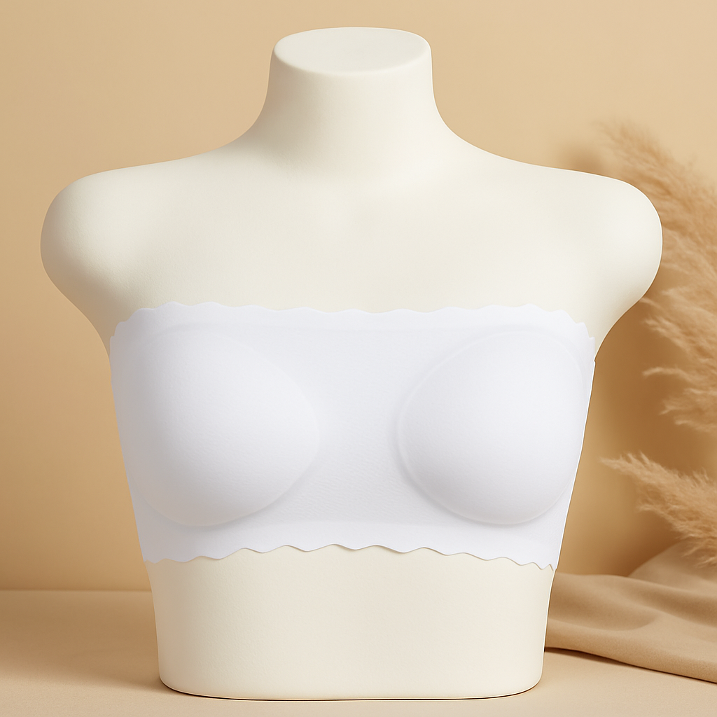 Flourish Strapless Bandeau Bra – Wireless, Padded & Seamless Tube Top S436