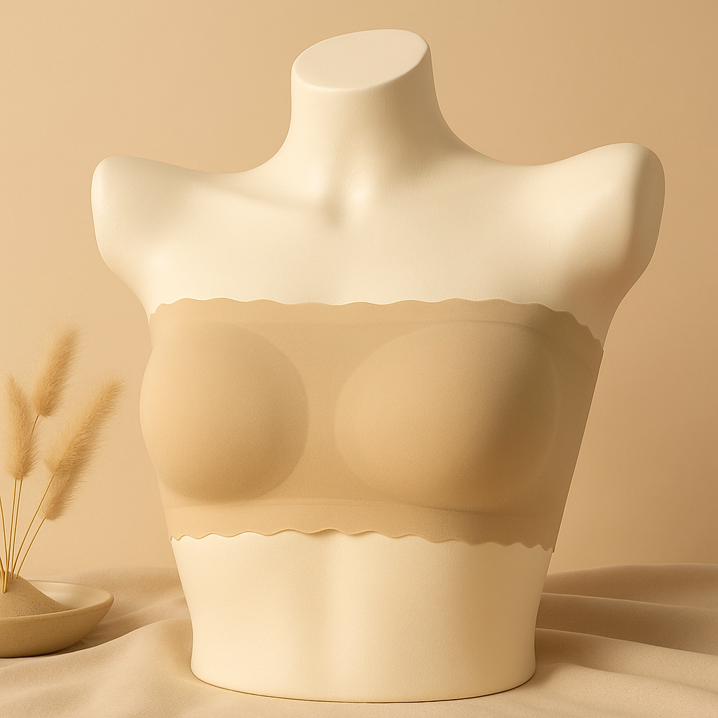 Flourish Strapless Bandeau Bra – Wireless, Padded & Seamless Tube Top S436
