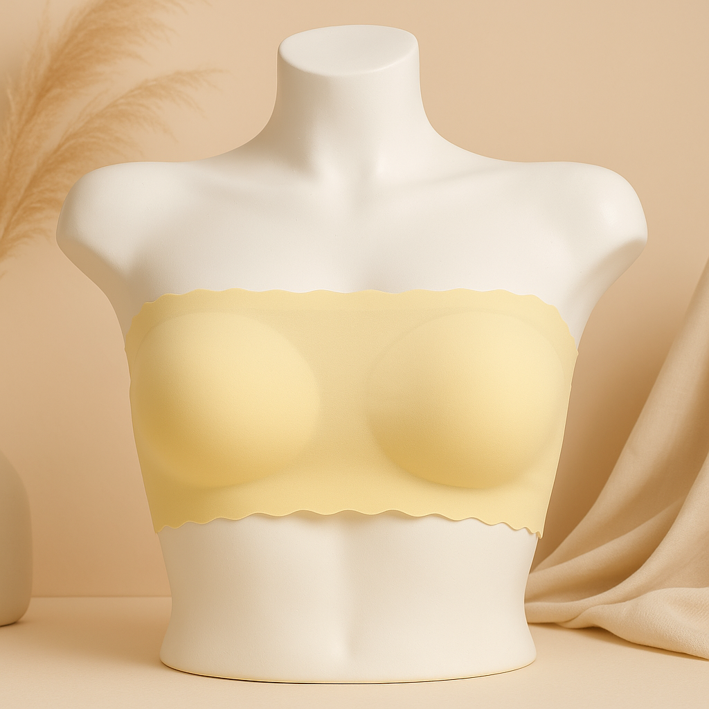 Flourish Strapless Bandeau Bra – Wireless, Padded & Seamless Tube Top S436