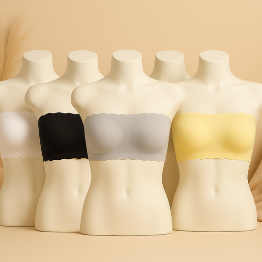 Flourish Strapless Bandeau Bra – Wireless, Padded & Seamless Tube Top S436
