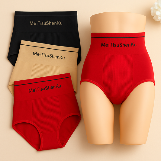 New High Quality Women High Waist Seamless Panties Flat Belly Reducing Panty Hip Lift Tummy Control Underwear Comfort Briefs Underpants MT01
