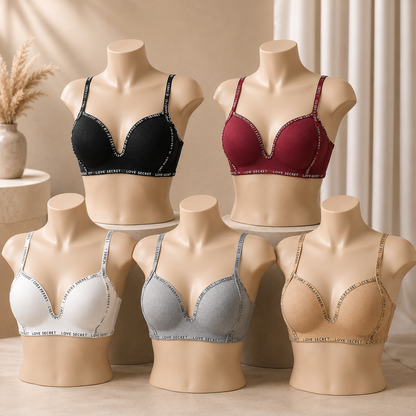 Flourish Pack of 3 Love Secret Deep Cleavage Single Padded Bra -740