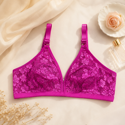 Flourish Net Lace Summer Bralette Collection – Non Padded Soft & Breathable Comfort Wear 128225