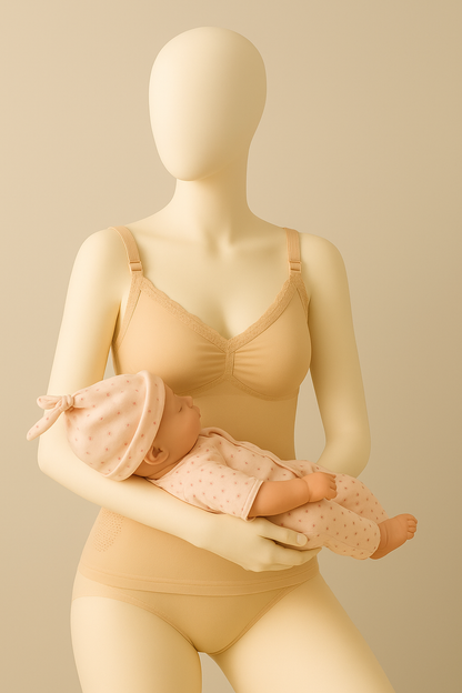 Flourish Nursing Seamless Feeding Lace Trim Camisole Bra Top 1002