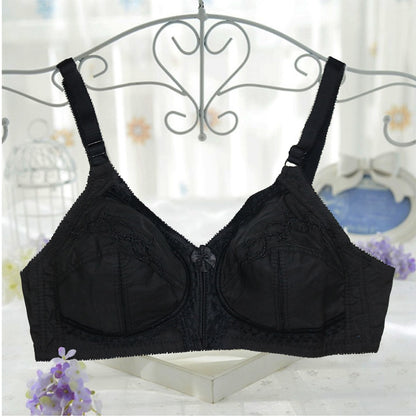 Flourish Citin non-padded plus size minimizer bra in black colour