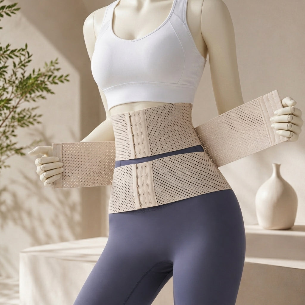 New Breathable Sports Adjustable Waist Trainer Belt & Body Shaper -654
