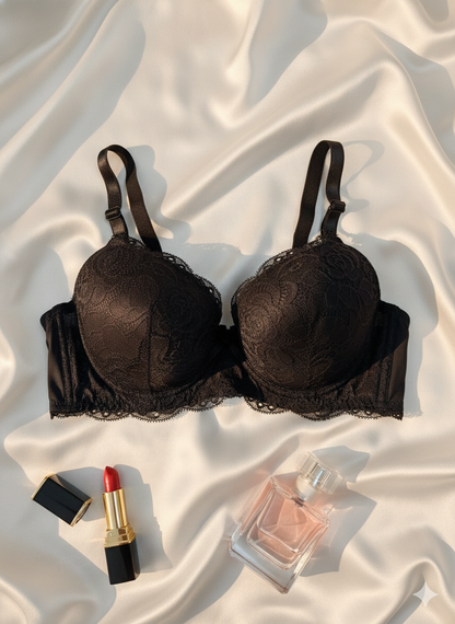 Flourish Wired Padded Lace Bra – Elegant Push-Up Support & Comfort for Bridal Wear 209