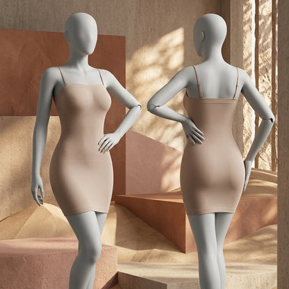 Seamless Body Shaper Slip Dress – Tummy Control & Silhouette Sculpting -FP74