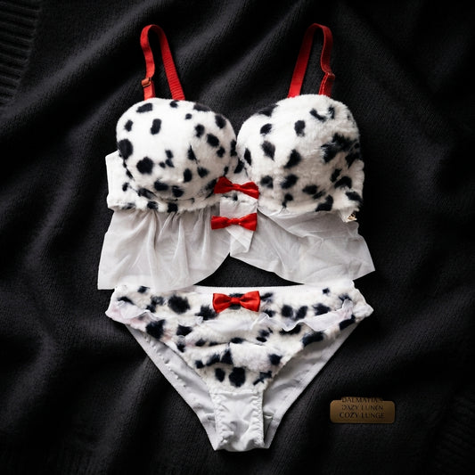 Wild Safari Leopard Plush Lingerie Set – Faux Fur & Mesh Babydoll-2305 Furr