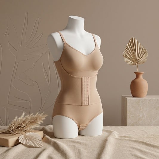 Seamless Butt Lifter & Tummy Control Bodysuit – Back Support Shaper -6889