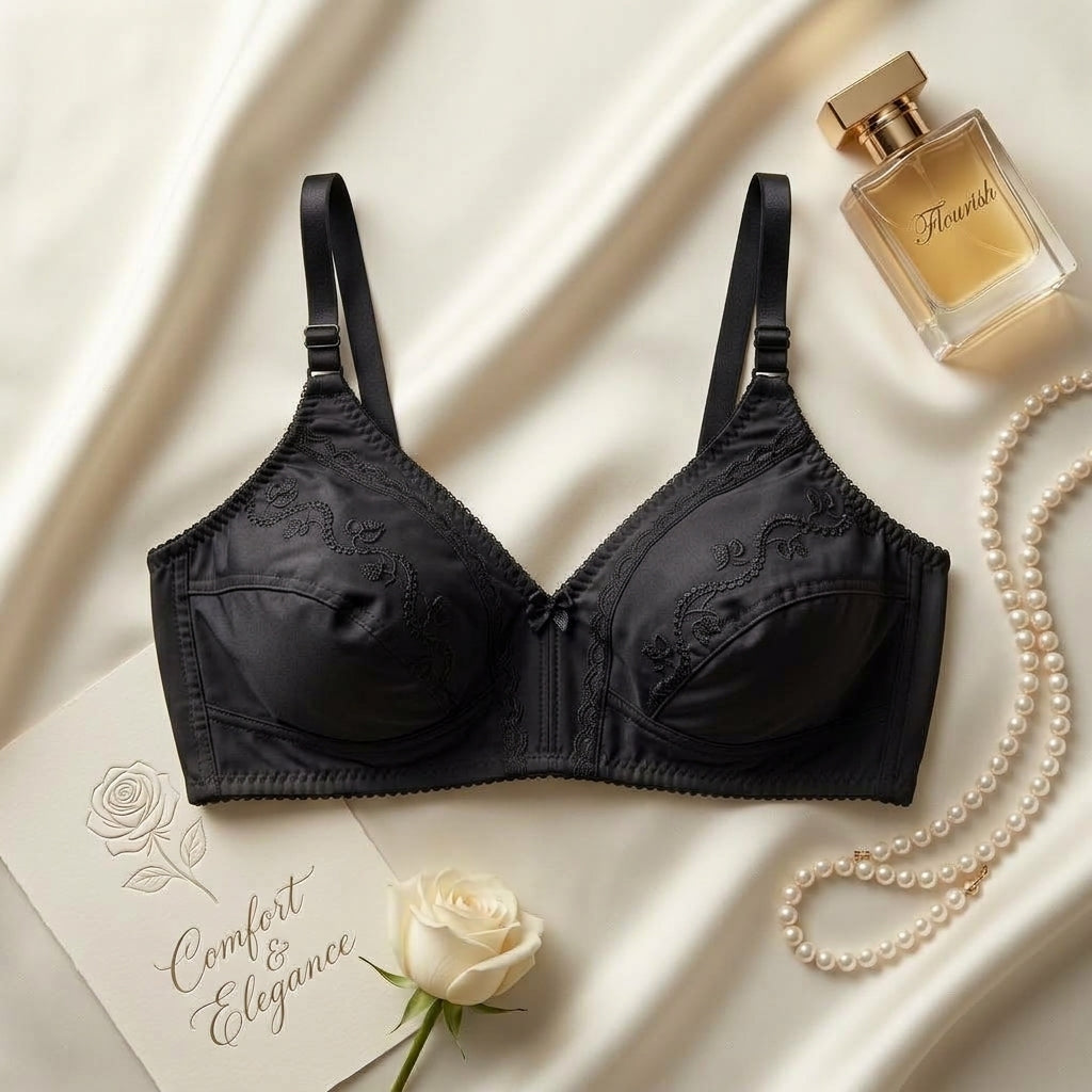 Women's Real Comfort & Elegance Non-Padded Non-Wired Full Coverage Minimizer Bra ART-101