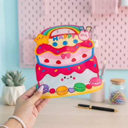 Cute Birthday Cake Gift Bag