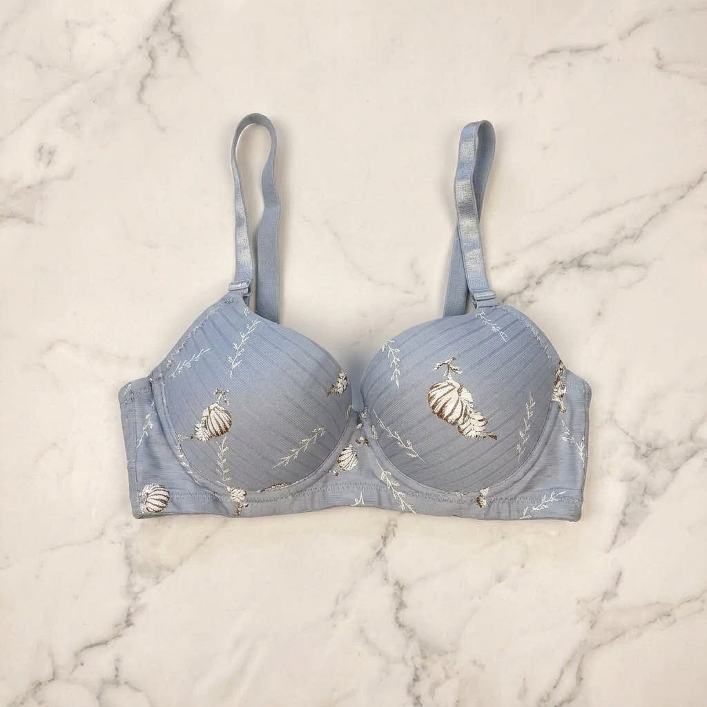 Floral Printed Padded Bra – Comfortable Everyday Support -BZ2