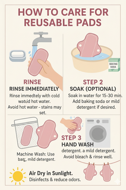 Flourish New Waterproof Women Cloth Sanitary Napkin Menstrual Pad Reusable, Period Pads, Sanitary Pads