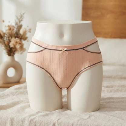 Pack of 3 Ribbed Bow Detail Briefs -8861