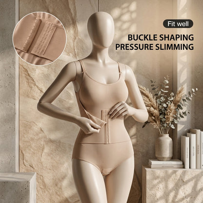 Seamless Butt Lifter & Tummy Control Bodysuit – Back Support Shaper -6889