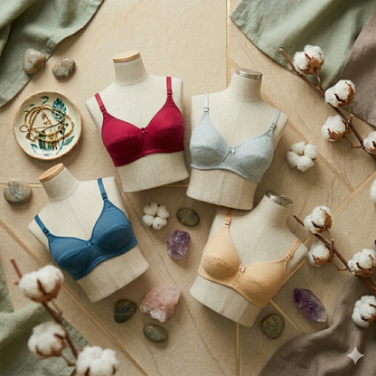 Flourish Pack of 4 "Everyday Comfort" Soft Padded Bra - 119