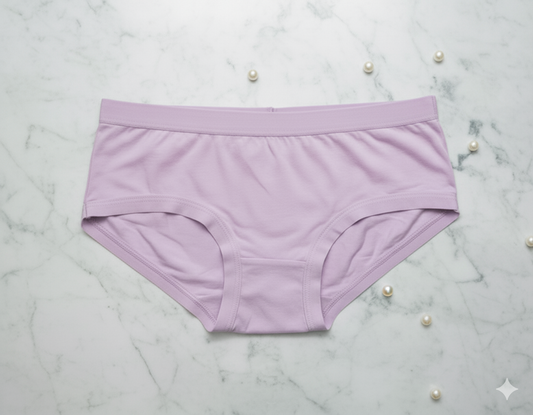 1 Pc Soft Cotton Mid-Waist Panty – Lilac Everyday Comfort Fit
