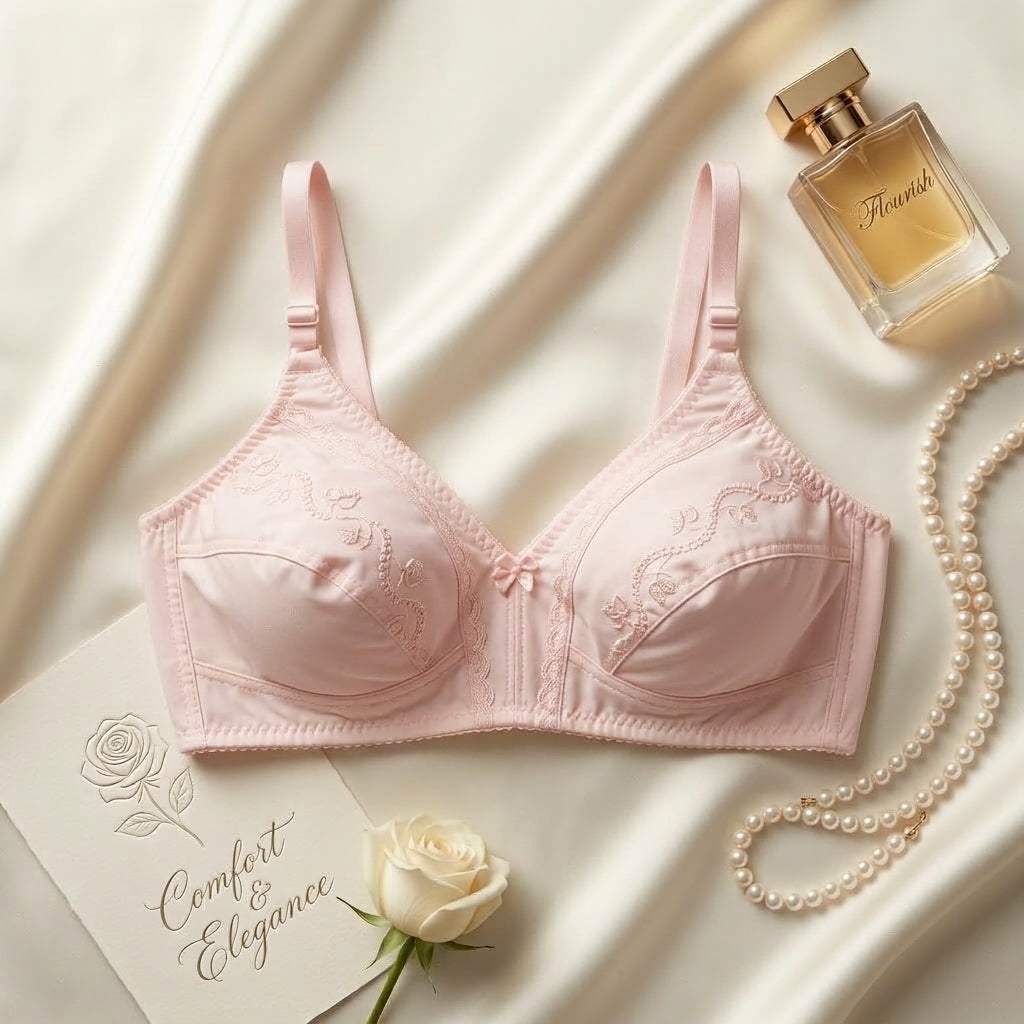 Women's Real Comfort & Elegance Non-Padded Non-Wired Full Coverage Minimizer Bra ART-101